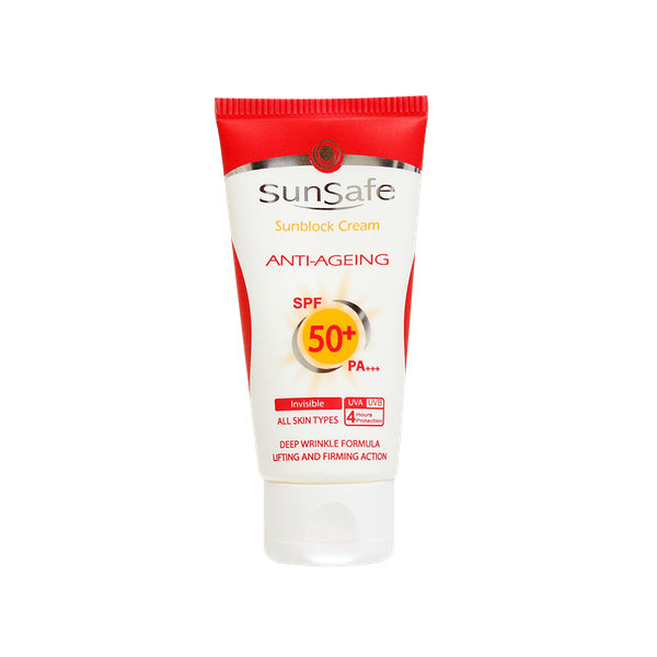  کرم ضد آفتاب و ضد چروک سان سیف SPF50 حجم ۵۰ میلی لیتر