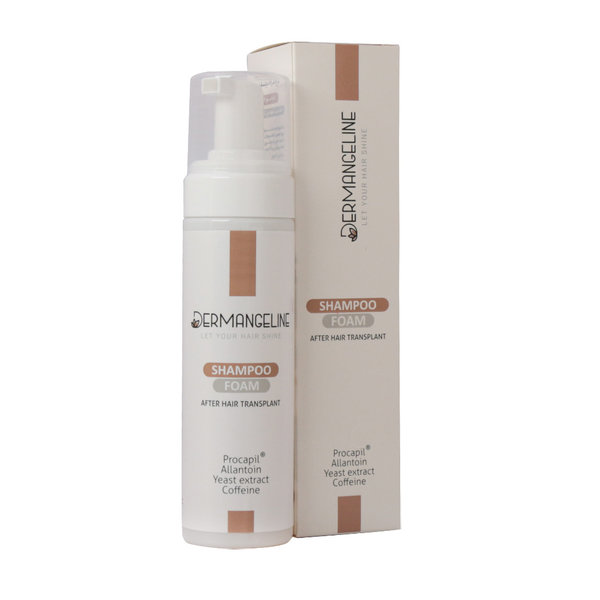  شامپو فوم موهای کاشته شده درم انجلین 200 میلی لیتر