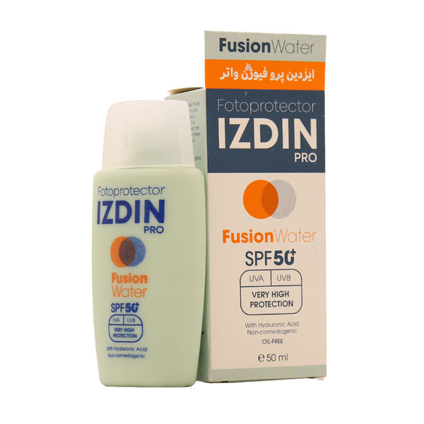  فلوئید ضد آفتاب فیوژن ایزدین⁺SPF50 حجم ۵۰ میلی لیتر