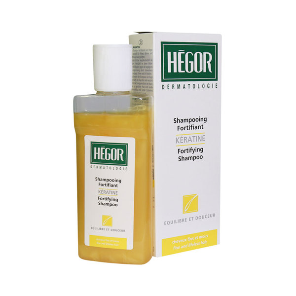  شامپو تقویت کننده کراتین هگور مناسب موهای نازک، شکننده و آسیب دیده