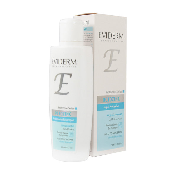  شامپو ضد شوره روزانه اکتوزینک اویدرم مناسب انواع مو ۲۵۰ میلی لیتر