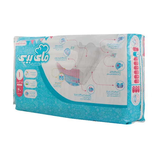  پوشک سایز ۱ مای بی بی (۲ تا ۵ کیلوگرم) حاوی عصاره بابونه