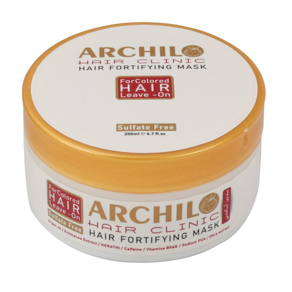  ماسک مو فاقد سولفات تقویت کننده موهای رنگ شده بدون آبکشی آرچیلو 200 میلی لیتر
