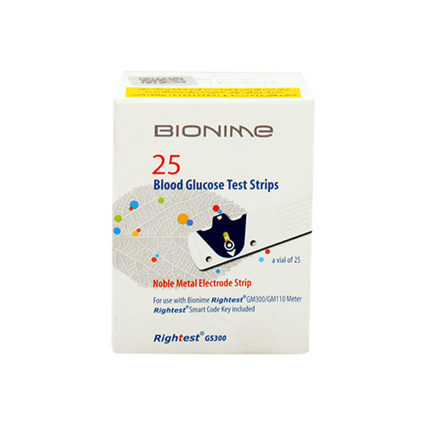  نوار تست قند خون بایونیم ۲۵ عددی