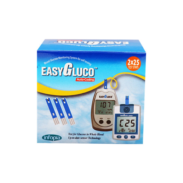  نوار تست قند خون ایزی گلوکو ۵۰ عددی