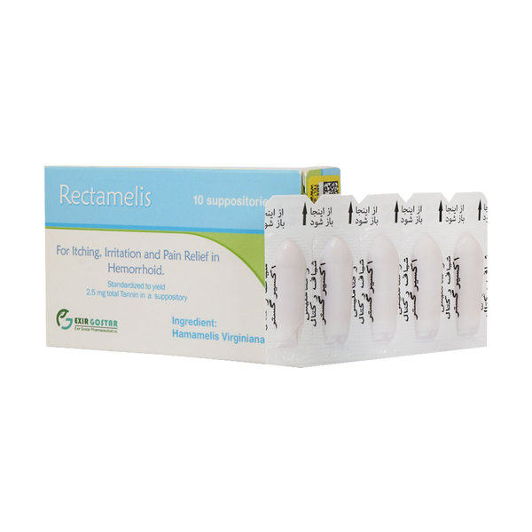  شیاف رکتاملیس اکسیر گستر اسپادانا 10 عدد