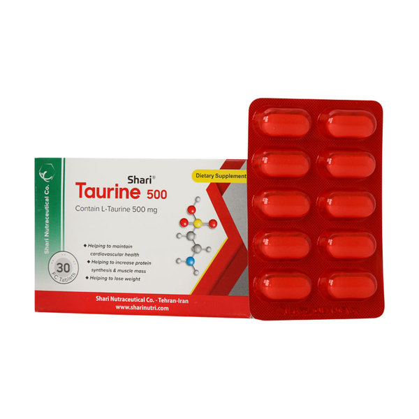  قرص تائورین 500 میلی گرم شاری 30 عدد