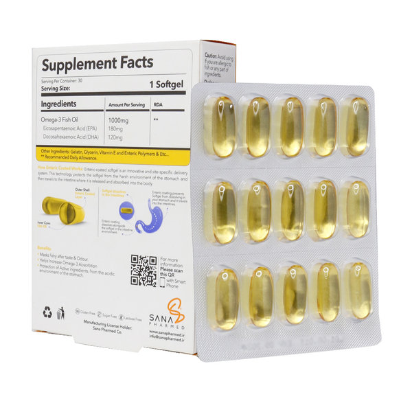  سافت ژل اسمارت امگا ساناویوا 30 عدد