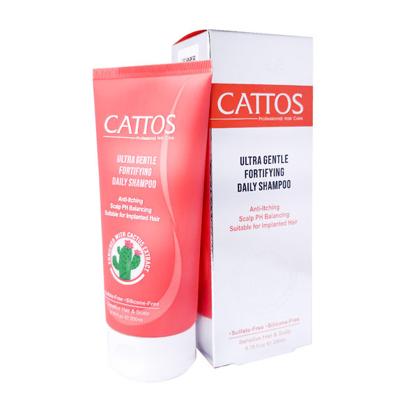  شامپو فاقد سولفات ملایم و تقویت کننده مو روزانه کاتوس 200 میلی لیتر