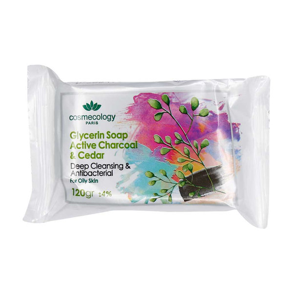  صابون زغال و سدر کاسمکولوژی مناسب پوست‌‌ های چرب و دارای جای آکنه 120 گرم