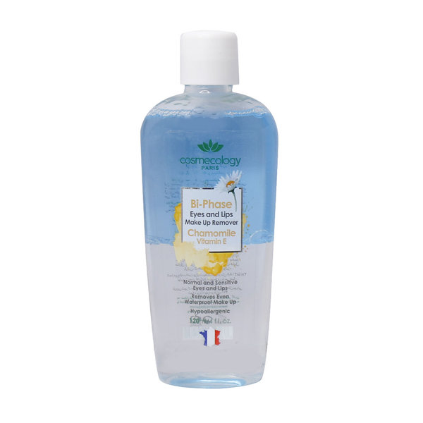  محلول پاک کننده دو فاز آرایش چشم و لب کاسمکولوژی 120 میلی لیتر
