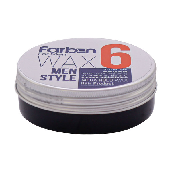  واکس مو فوق قوی مردانه شماره 6 فاربن 150 میلی لیتر