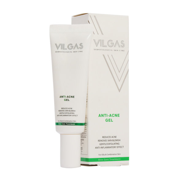  ژل ضد آکنه پوست چرب و مختلط ویلگاس 30 میلی لیتر