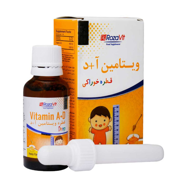  قطره خوراکی ویتامین آ+د رزاویت 30 میلی لیتر
