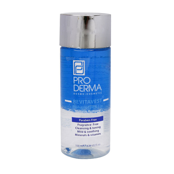  محلول دوفاز پاک کننده آرایش چشم و لب پرودرما 100 میلی لیتر