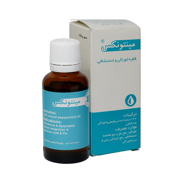  قطره خوراکی و استنشاقی مینتونکس یاس دارو 30 میلی لیتر