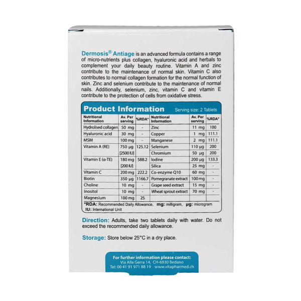  قرص درموسیس آنتی ایج ویواتیون 30 عدد