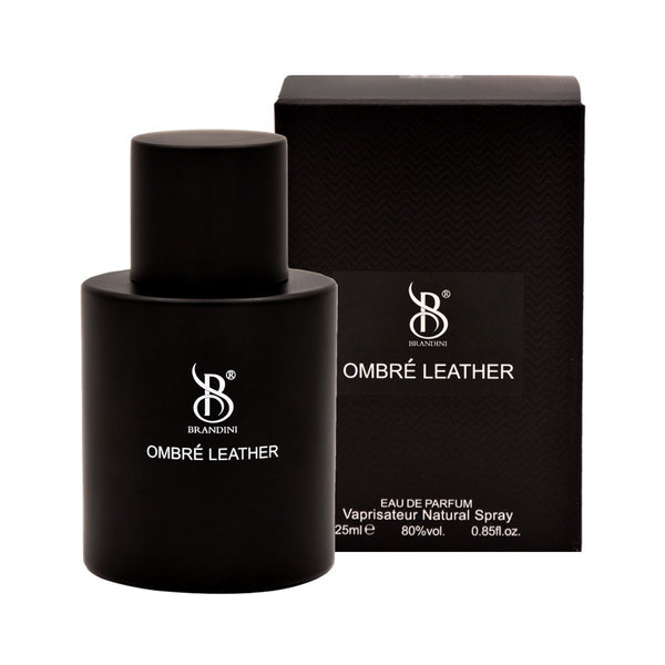  عطر جیبی اسپرت برندینی مدل Omber Leather حجم 25 میلی لیتر