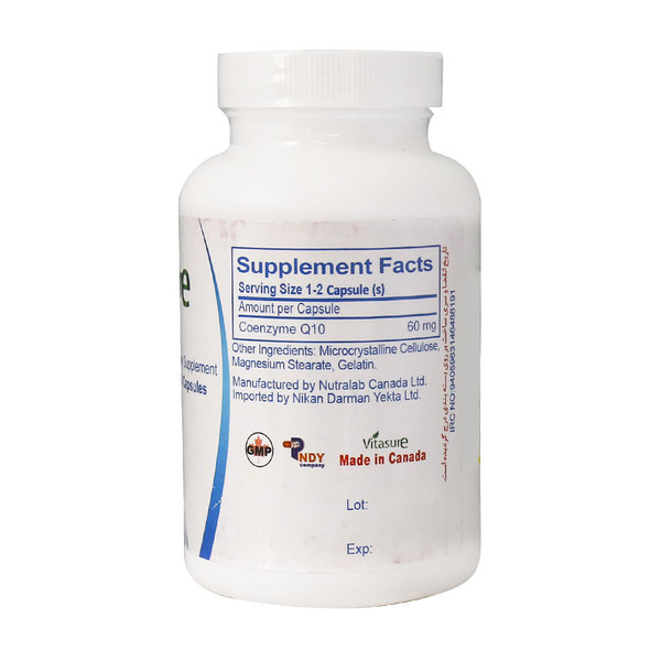  کپسول کوآنزیم کیوتن 60 میلی گرم ویتاشور 60 عدد