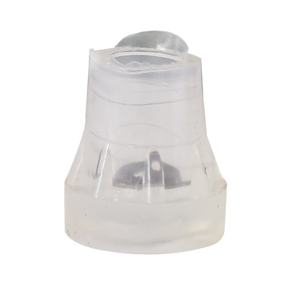  لاستیک ته عصا ساده رنگ سفید شفاف