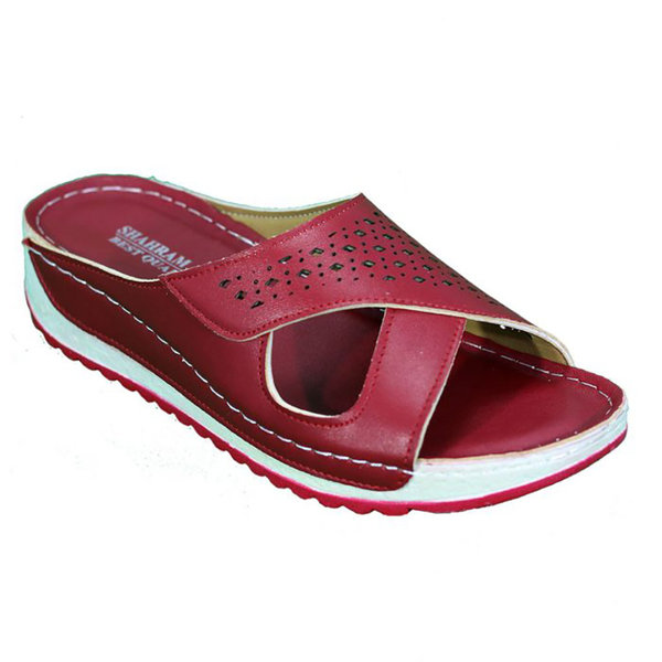  صندل طبی راحتی قرمز زنانه شهرام طب مدل 1027