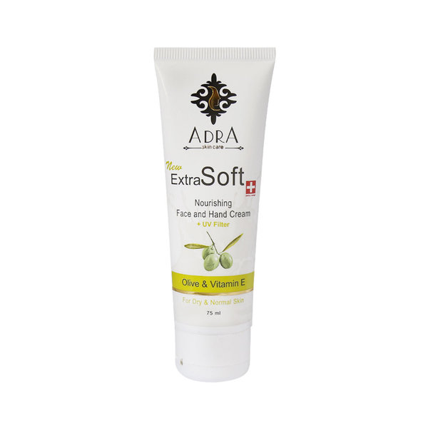  کرم تیوپی دست و صورت آدرا حاوی عصاره زیتون و روغن بادام شیرین 75 میلی لیتر