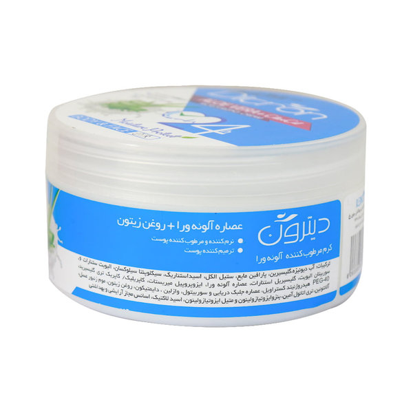 کرم نرم کننده و آبرسان آلوئه ورا کاسه ای دیترون 200 میلی لیتر