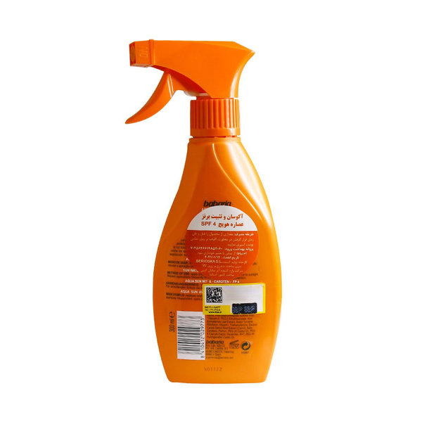  اسپری آکوسان و تثبیت برنز عصاره هویج SPF4 باباریا 300 میلی لیتر