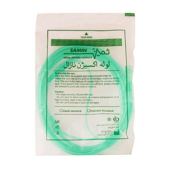  لوله اکسیژن نازال ثمین طب