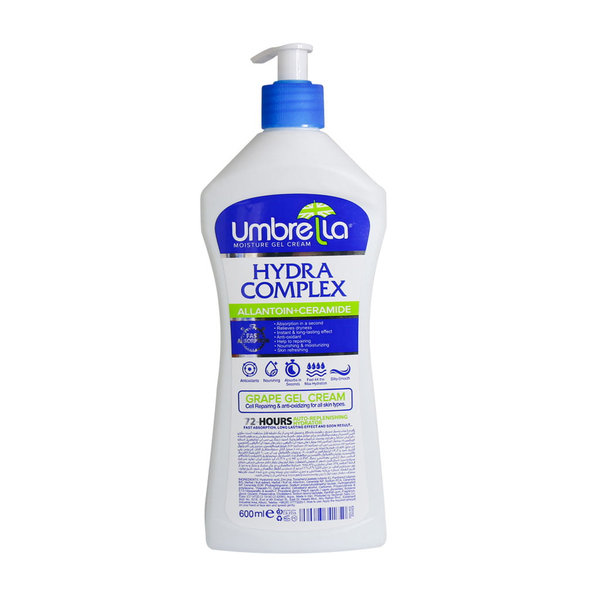  ژل کرم آبرسان پمپی انار آمبرلا 600 میلی لیتر