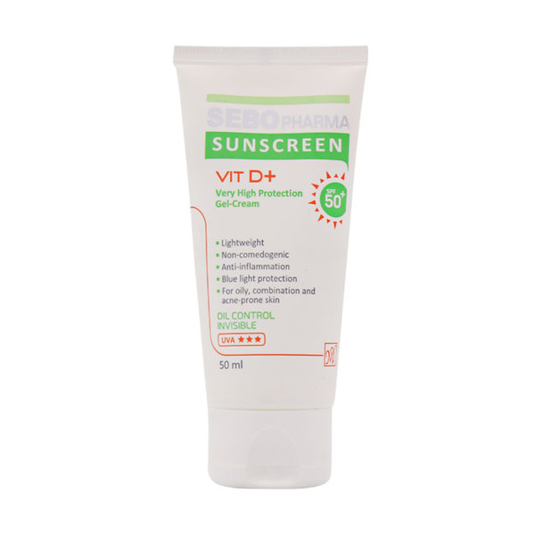  ژل کرم ضد آفتاب SPF50 کنترل کننده چربی سبو فارما مای فارما 50 میلی لیتر