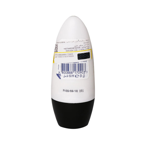  رول ضد تعریق زنانه رکسونا اینویزیبل بلک اند وایت 50 میلی لیتر