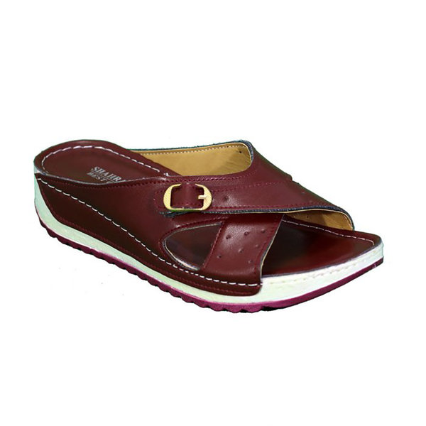  صندل طبی سگک‌ دار زرشکی زنانه شهرام طب مدل 1024