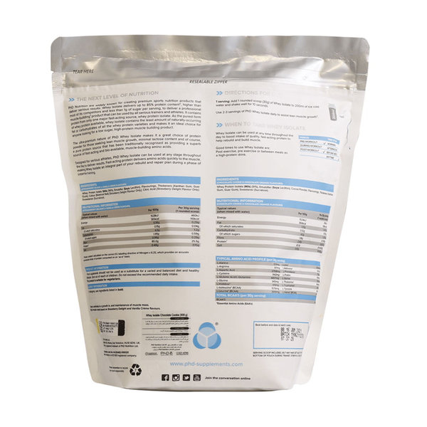  پودر پروتئین وی ایزوله پی اچ دی 908 گرم