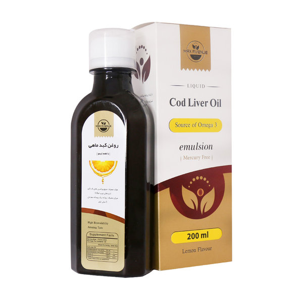  شربت روغن کبد ماهی مکس اونیو 200 میلی لیتر