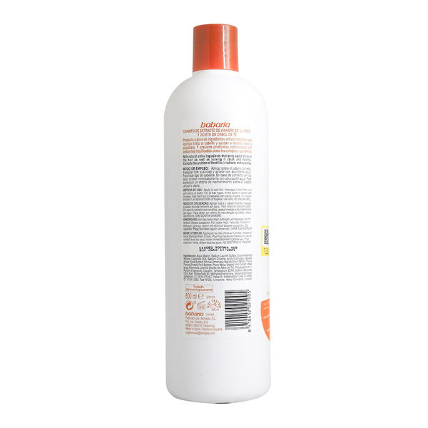  شامپو سرکه ضد شپش باباریا 600 میلی لیتر