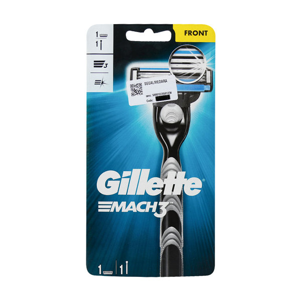  خود تراش 3 تیغ ژیلت مدل Mach 3 همراه با 1 یدک